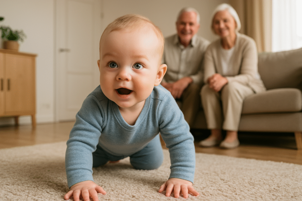 赤ちゃんのハイハイ