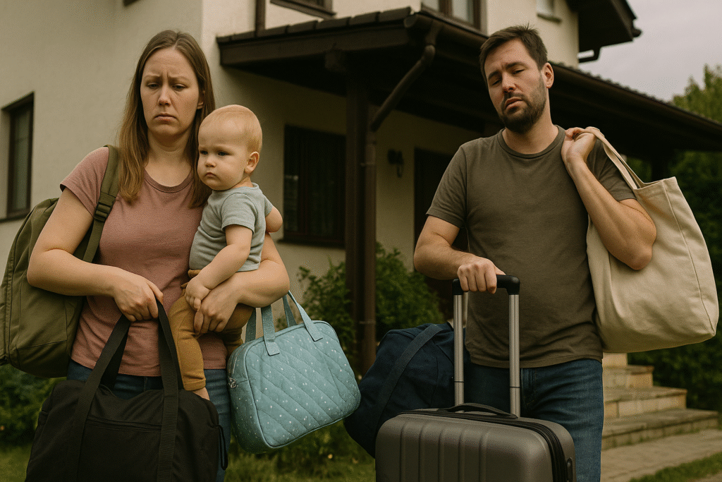 疲れたママパパ