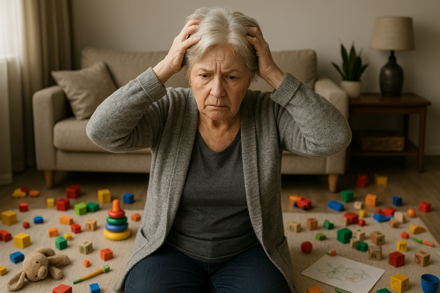 孫が来ると部屋が散らかって困る