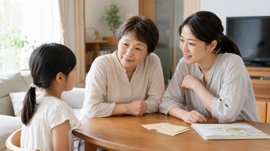 お盆玉の孫への説明